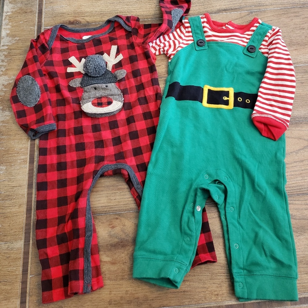 Mud pie gymboree christmas onesie long sleeve